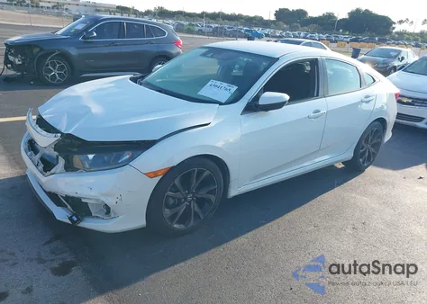 2021 Honda Civic Sport из США, поврежденный, VIN 2HGFC2F8XMH511888